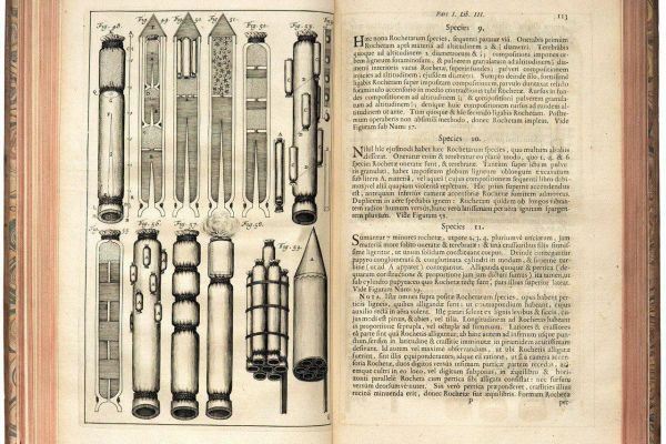 Rockets, and multi-stage ones, existed back in the 17th century.