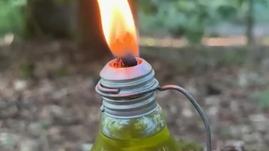Survival Skills Make an oil lamp with your own hands