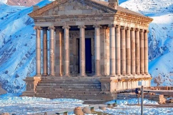 The Garni Temple stands proudly as the only surviving building in Armenia
